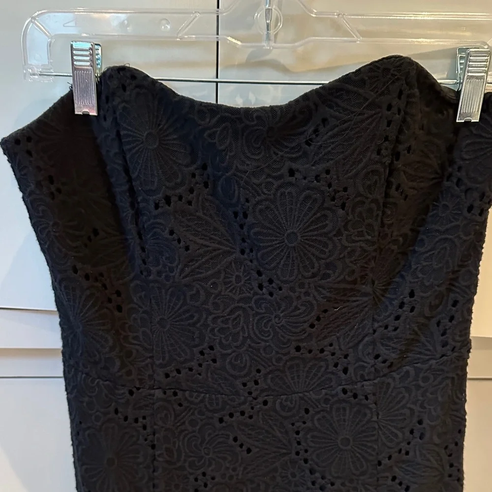 Lilly Pulitzer Black Strapless Lace Dress - Picture 5 of 7